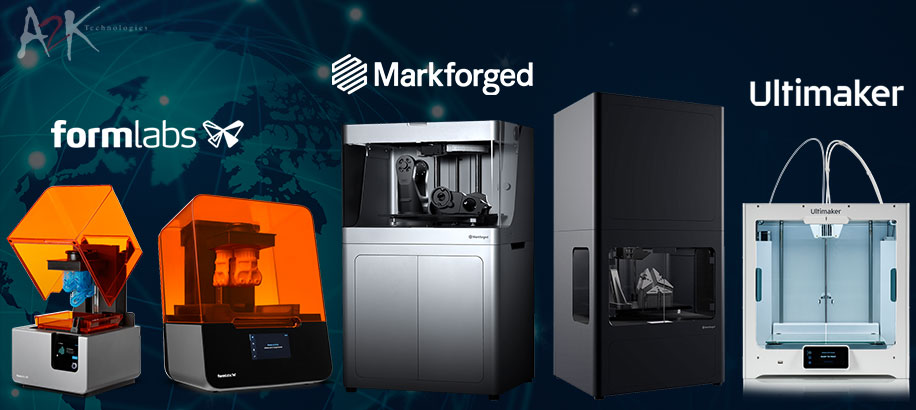 formlabs, markforged, ultimaker